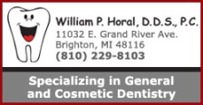 William P. Horal, DDS, PC General and Cosmetic Dentistry in Brighton, MI