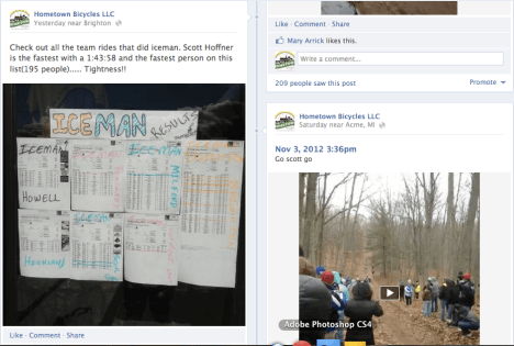 Hometown Facebook screenshot