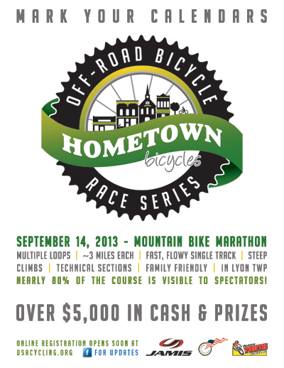 Hometown Mountain Bike Marathon -September 14, 2013