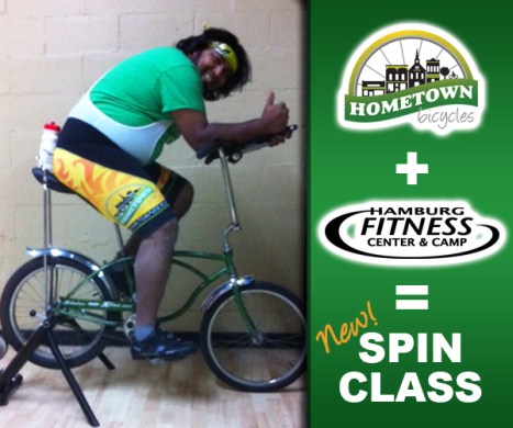 Hometown Bicycles Spin Class with Hamburg Fitness Center
