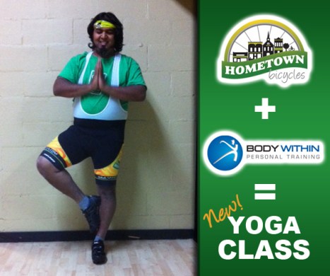 Hometown Bicycles Yoga Class with Body Within Personal Training