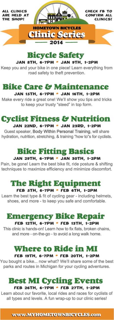 Hometown Bicycles Clinic Series 2014