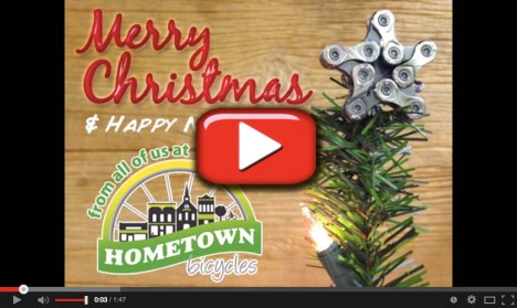 Merry Christmas and Happy New Year from the crew at Hometown Bicycles