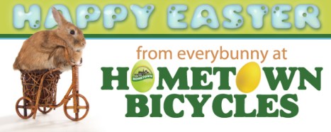 Happy Easter from everybunny at Hometown Bicycles!